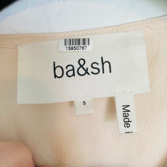 BA&SH Fani Top Cream Open Back Ruffle‎ Small - Picture 4 of 9